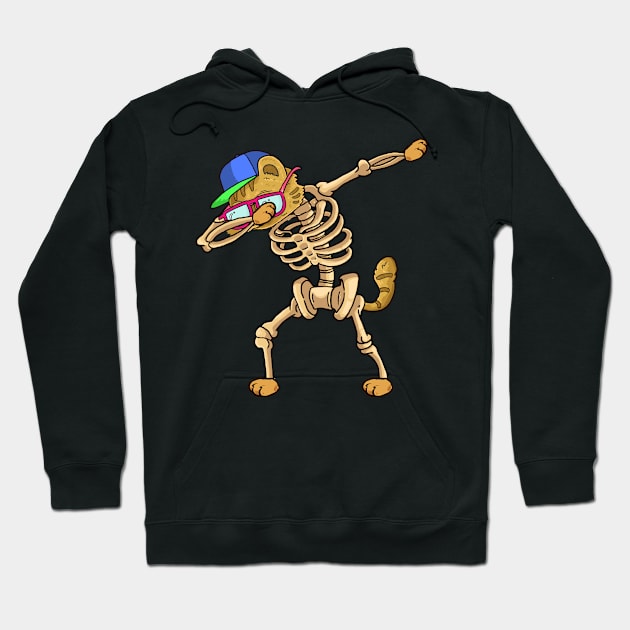 Dabbing cat Skeleton Hoodie by PaulAksenov